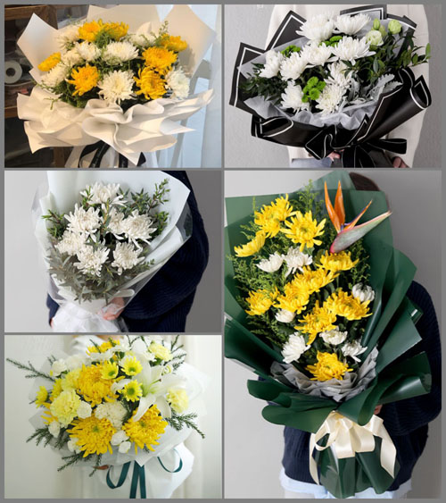 四川阿坝黑水县芦花镇白事花束代送